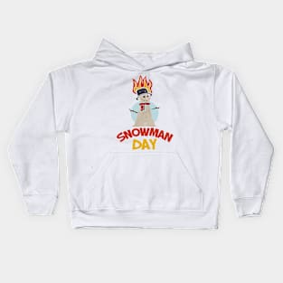 20th March - Snowman Burning Day Kids Hoodie